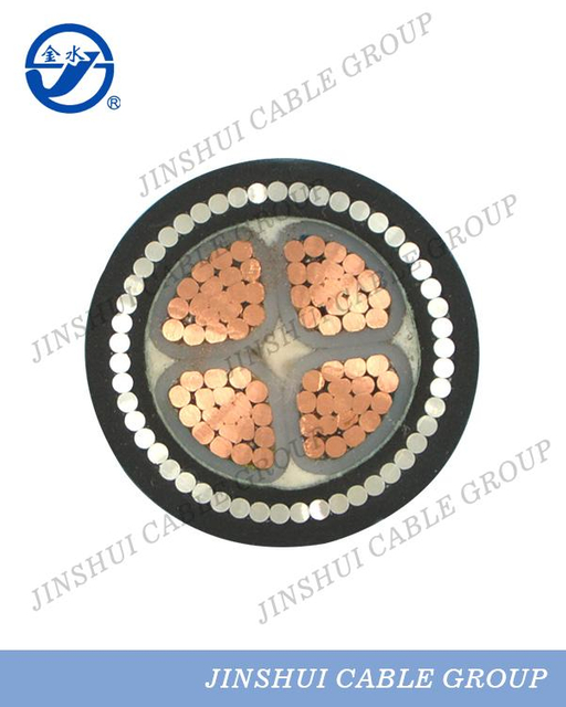 Câble d'alimentation blindé isolé XLPE à 4 conducteurs-1