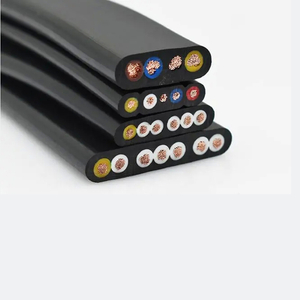 Câble plat en caoutchouc flexible
