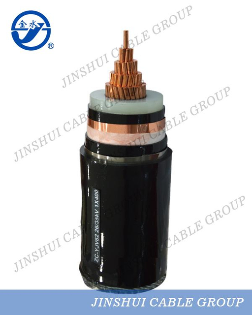 Câble d'alimentation blindé avec bande d'acier isolée par XLPE ignifuge 1