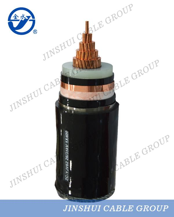 Câble d'alimentation blindé avec bande d'acier isolée par XLPE ignifuge 1
