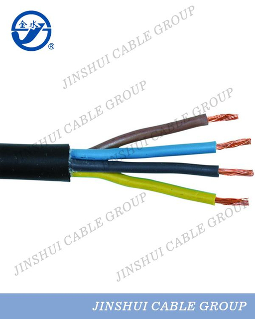 Câble en caoutchouc de gaine de PVC d'isolation de XLPE H07RN-F