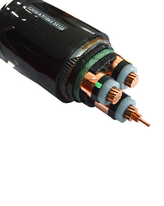 Câble d'alimentation isolé XLPE blindé en acier fin